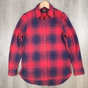 Madewell Classic Long Sleeve Plaid Shirt size S